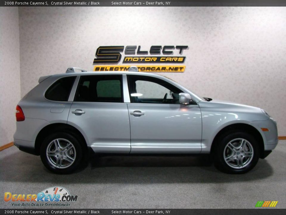 2008 Porsche Cayenne S Crystal Silver Metallic / Black Photo #15