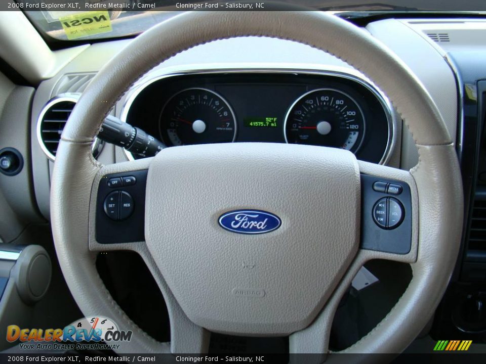 2008 Ford Explorer XLT Redfire Metallic / Camel Photo #19