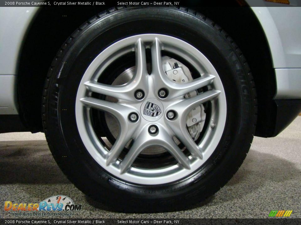 2008 Porsche Cayenne S Crystal Silver Metallic / Black Photo #17