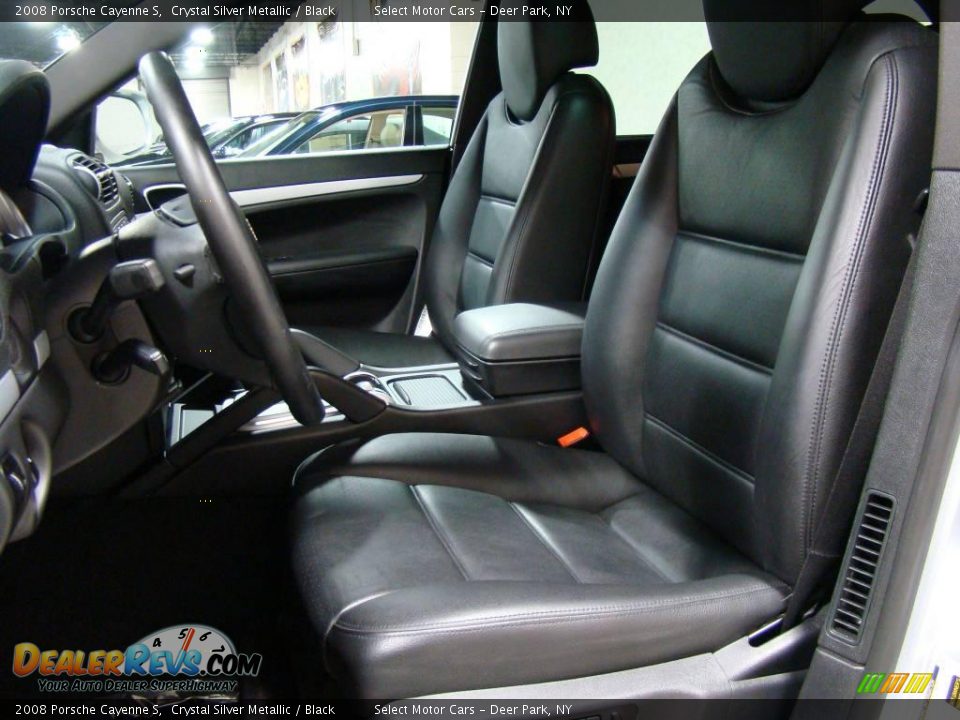 2008 Porsche Cayenne S Crystal Silver Metallic / Black Photo #18