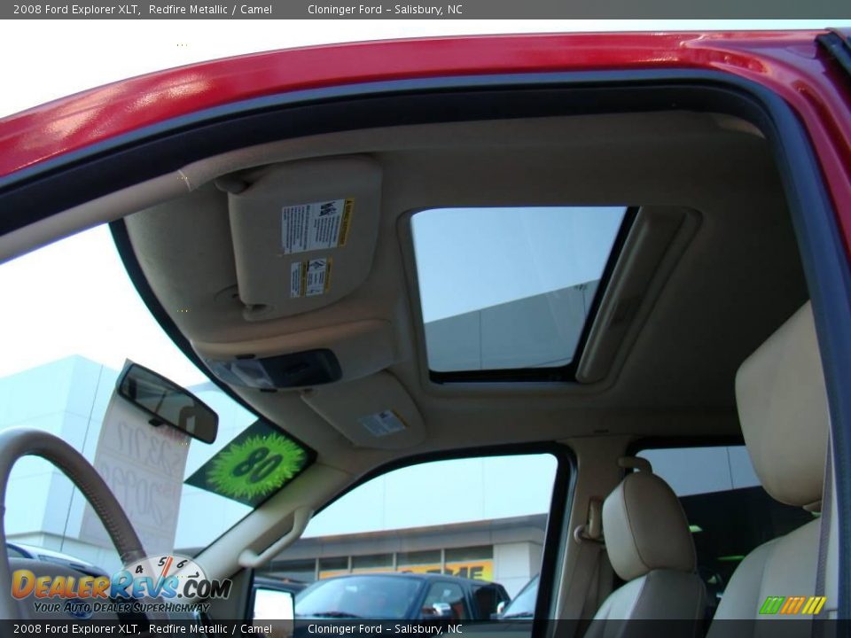 2008 Ford Explorer XLT Redfire Metallic / Camel Photo #24