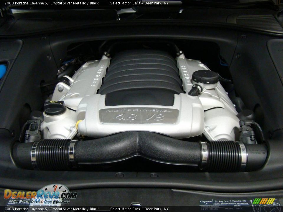 2008 Porsche Cayenne S Crystal Silver Metallic / Black Photo #25