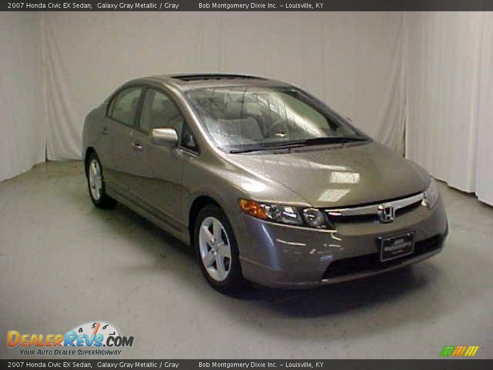 2007 Honda Civic EX Sedan Galaxy Gray Metallic / Gray Photo #1