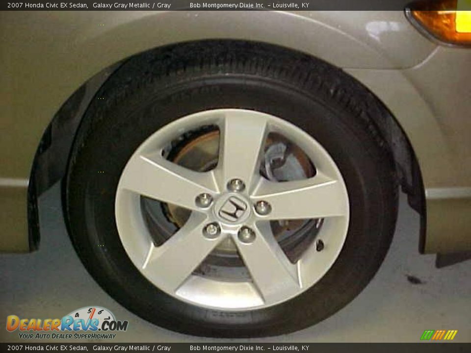 2007 Honda Civic EX Sedan Galaxy Gray Metallic / Gray Photo #4