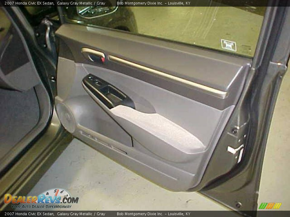 2007 Honda Civic EX Sedan Galaxy Gray Metallic / Gray Photo #6