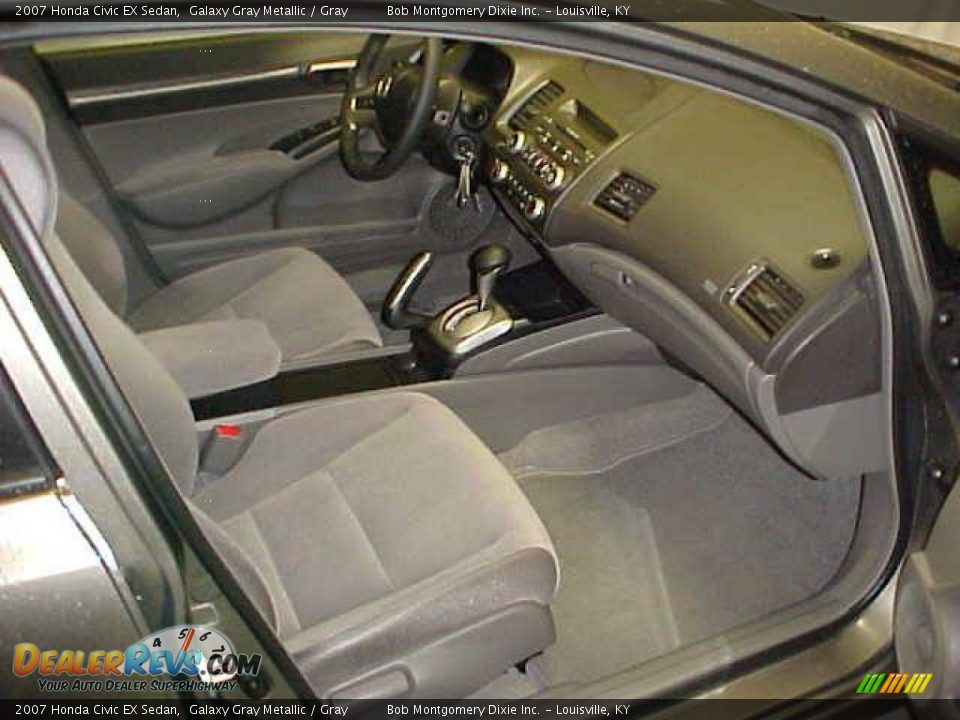 2007 Honda Civic EX Sedan Galaxy Gray Metallic / Gray Photo #7