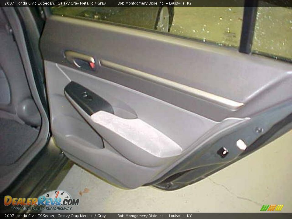 2007 Honda Civic EX Sedan Galaxy Gray Metallic / Gray Photo #8