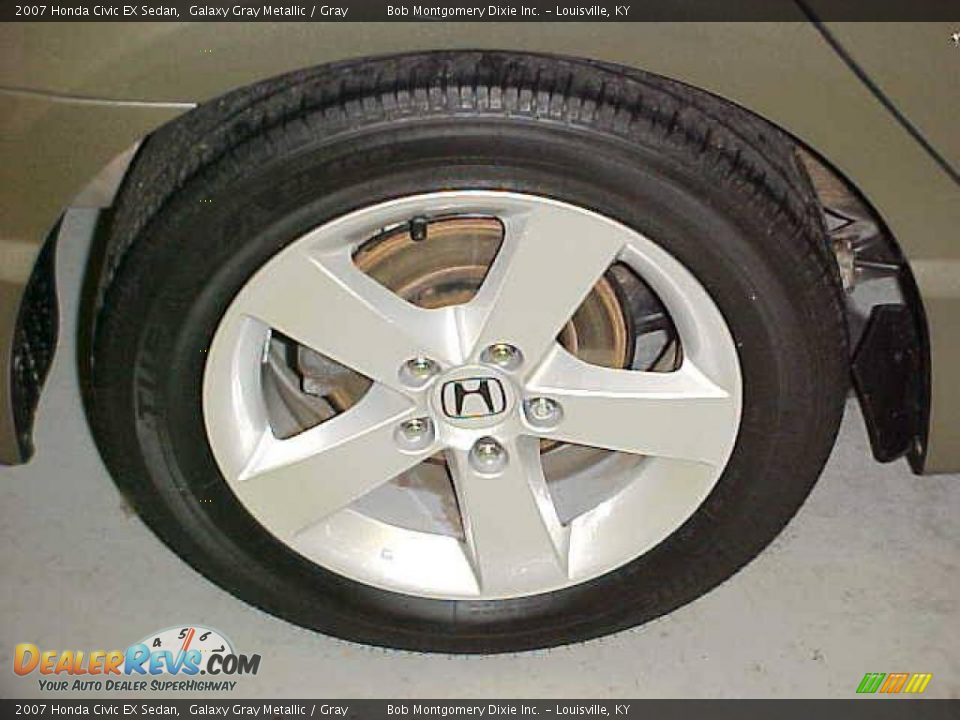 2007 Honda Civic EX Sedan Galaxy Gray Metallic / Gray Photo #10