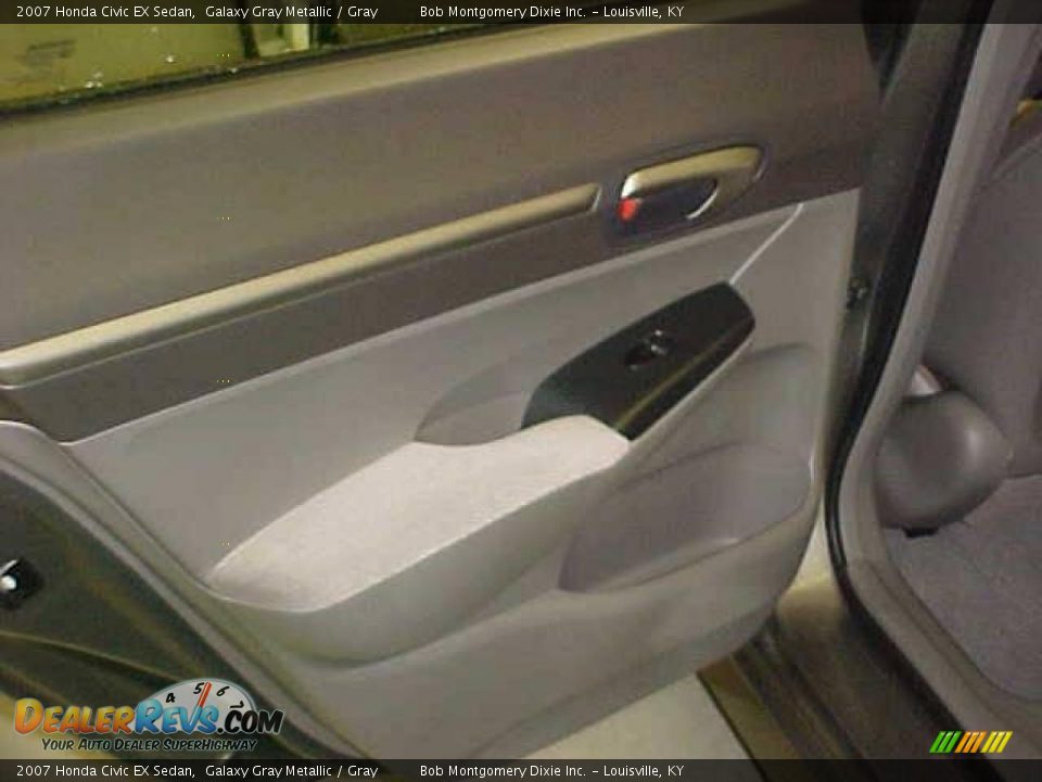 2007 Honda Civic EX Sedan Galaxy Gray Metallic / Gray Photo #11