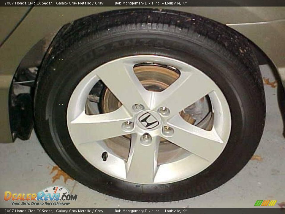 2007 Honda Civic EX Sedan Galaxy Gray Metallic / Gray Photo #13