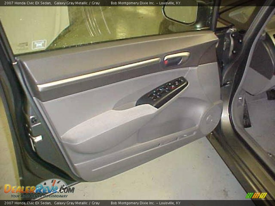 2007 Honda Civic EX Sedan Galaxy Gray Metallic / Gray Photo #14