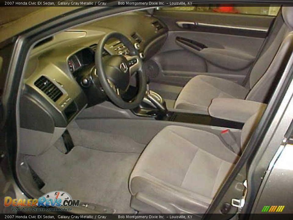 2007 Honda Civic EX Sedan Galaxy Gray Metallic / Gray Photo #15