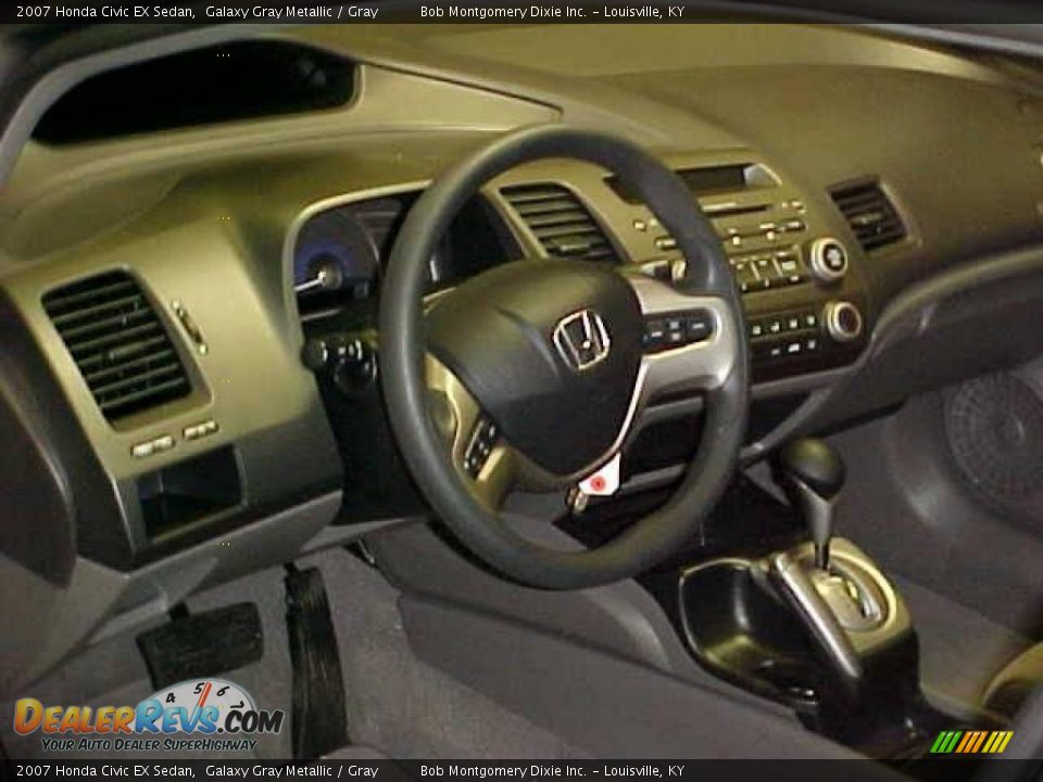 2007 Honda Civic EX Sedan Galaxy Gray Metallic / Gray Photo #16