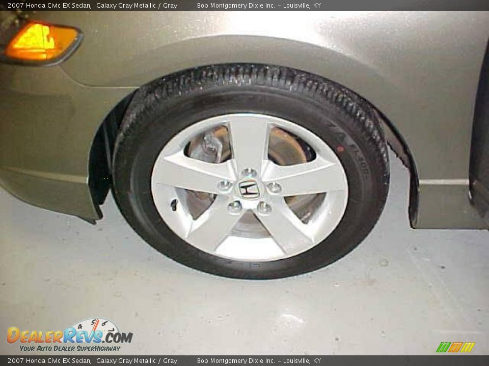 2007 Honda Civic EX Sedan Galaxy Gray Metallic / Gray Photo #17