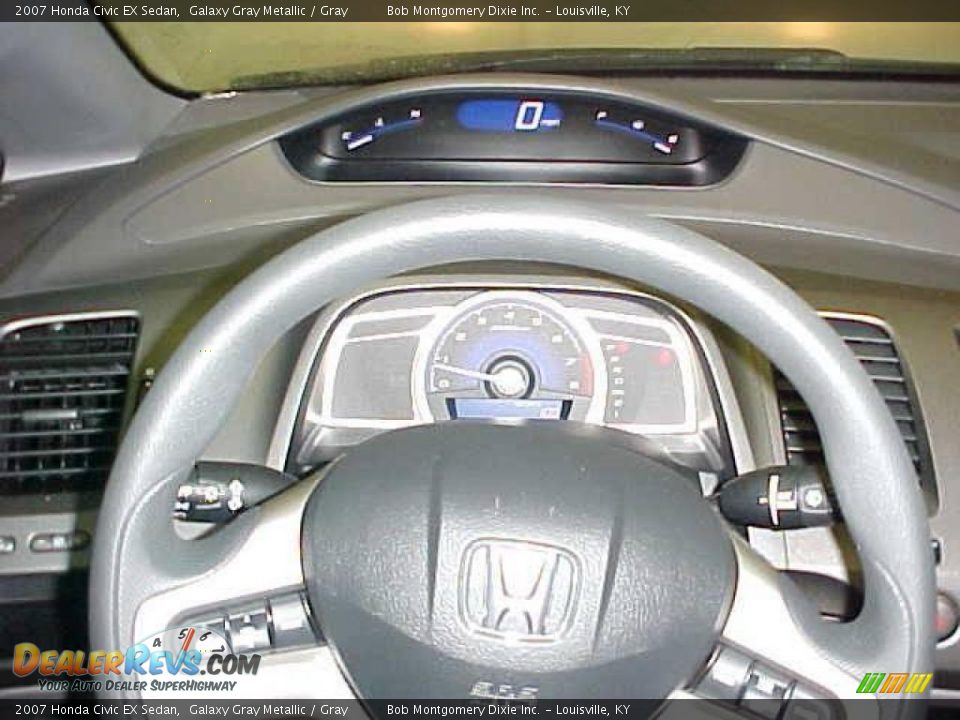 2007 Honda Civic EX Sedan Galaxy Gray Metallic / Gray Photo #18