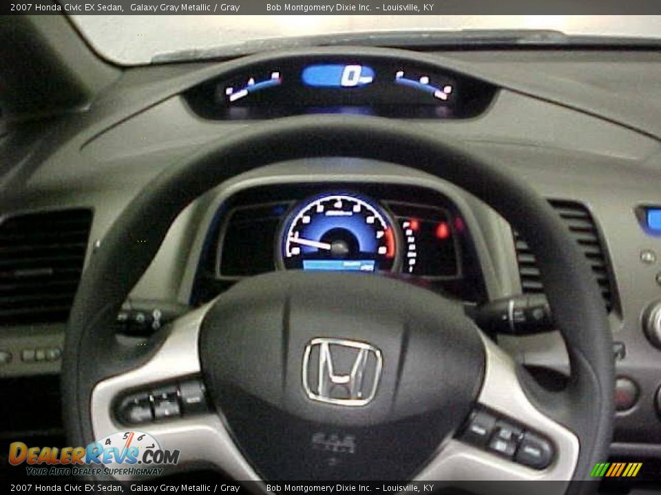 2007 Honda Civic EX Sedan Galaxy Gray Metallic / Gray Photo #19