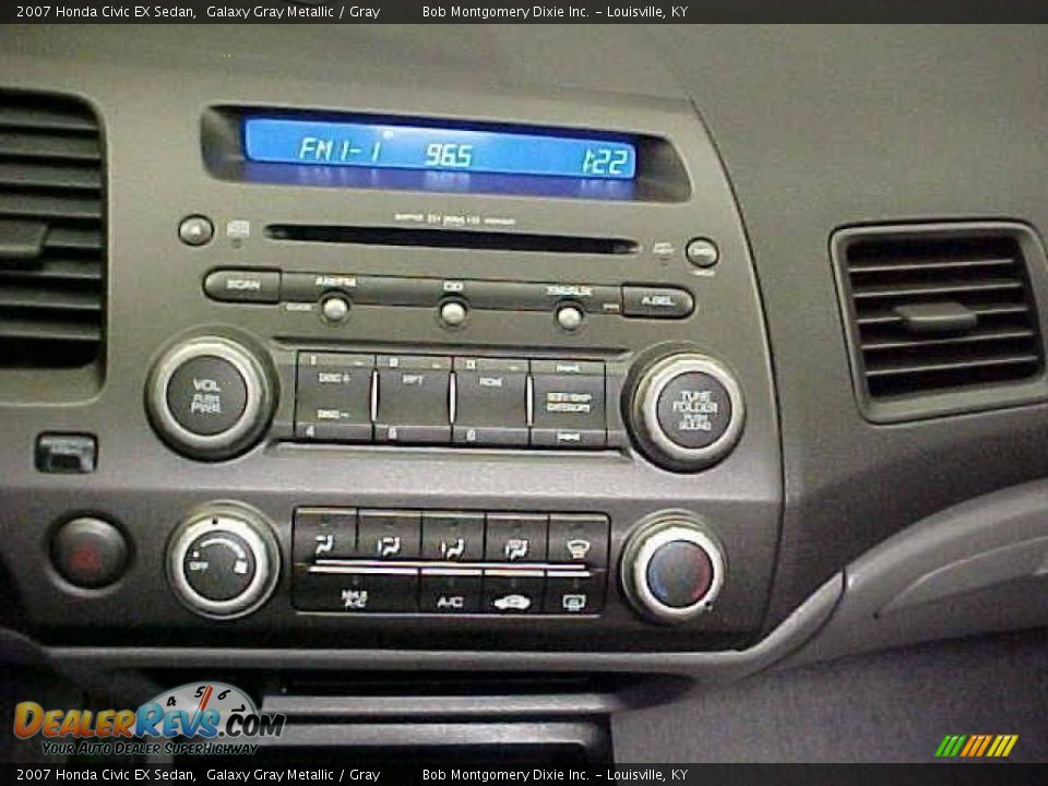 2007 Honda Civic EX Sedan Galaxy Gray Metallic / Gray Photo #20