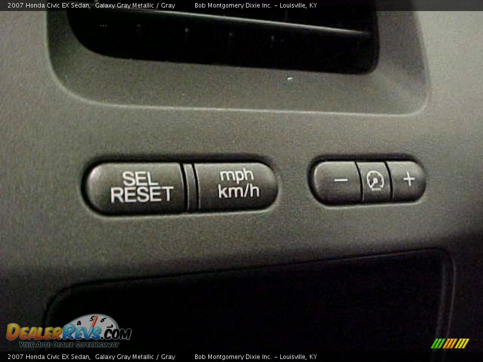 2007 Honda Civic EX Sedan Galaxy Gray Metallic / Gray Photo #21
