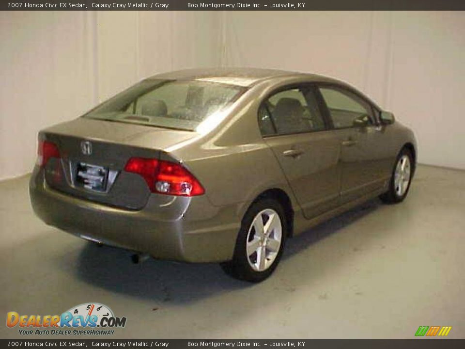 2007 Honda Civic EX Sedan Galaxy Gray Metallic / Gray Photo #23