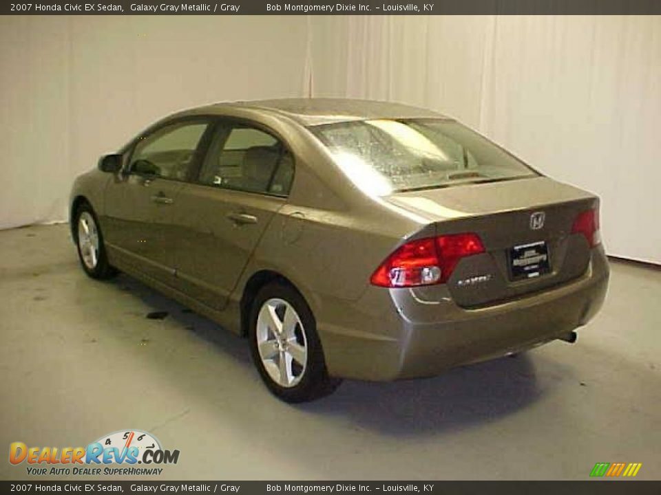2007 Honda Civic EX Sedan Galaxy Gray Metallic / Gray Photo #24