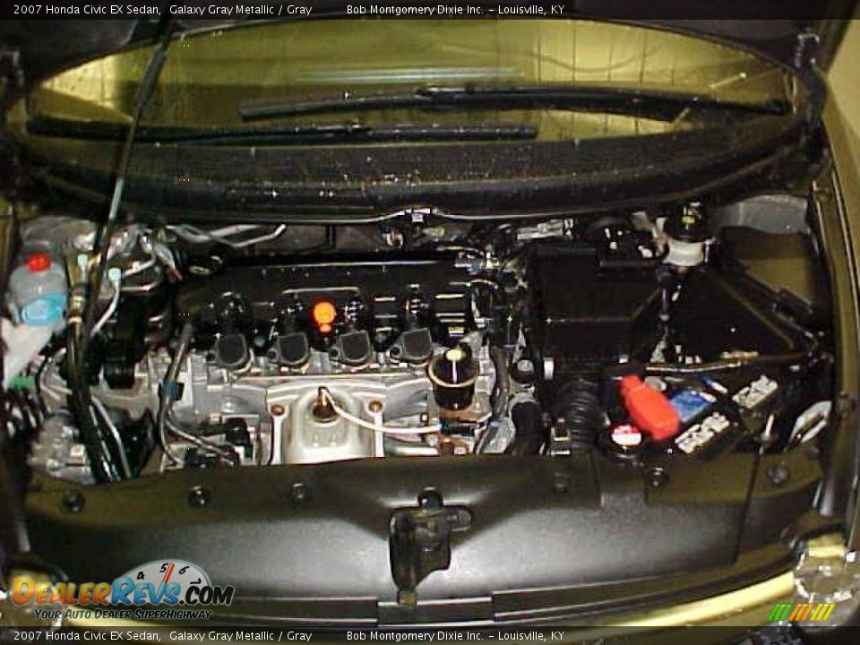 2007 Honda Civic EX Sedan Galaxy Gray Metallic / Gray Photo #28