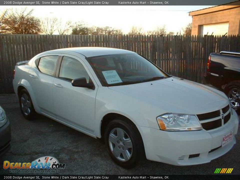 2008 Dodge Avenger SE Stone White / Dark Slate Gray/Light Slate Gray Photo #1
