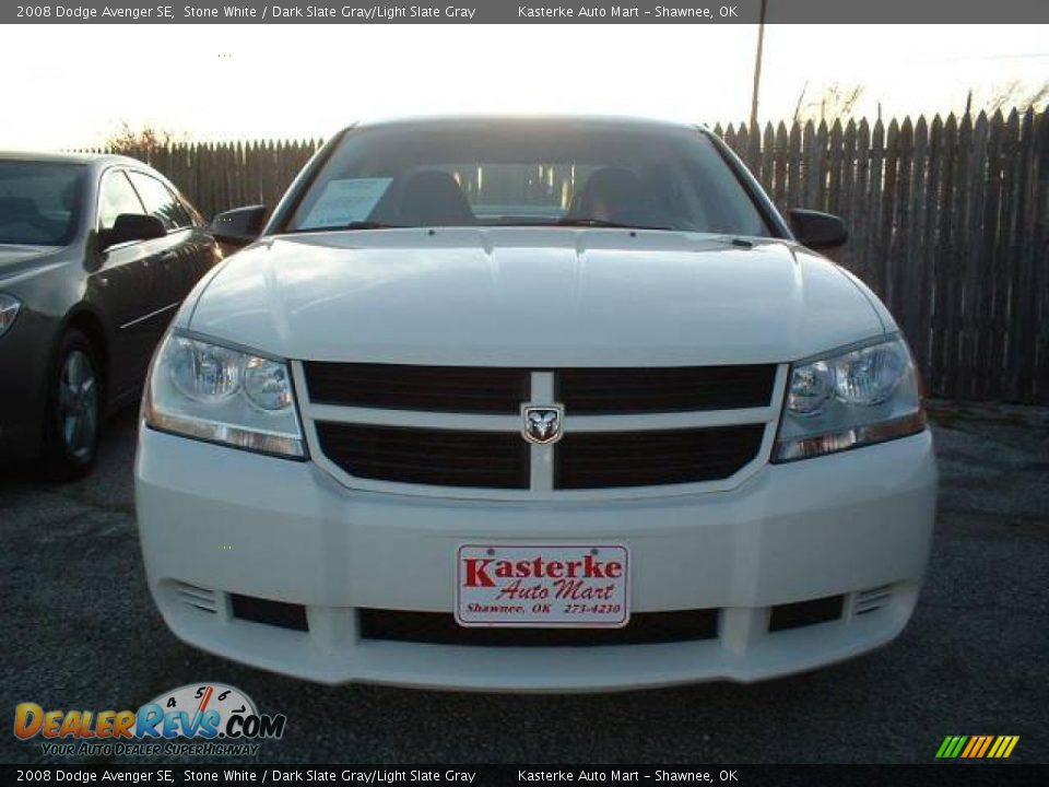 2008 Dodge Avenger SE Stone White / Dark Slate Gray/Light Slate Gray Photo #2