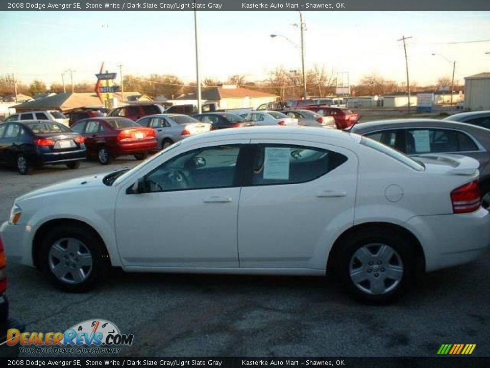 2008 Dodge Avenger SE Stone White / Dark Slate Gray/Light Slate Gray Photo #5