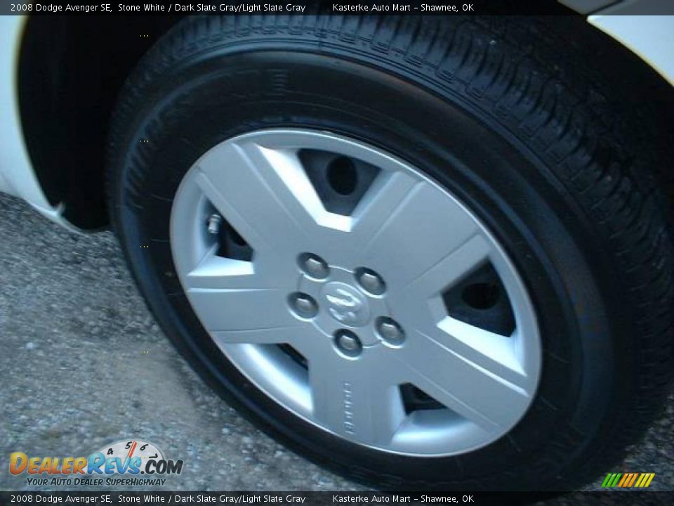 2008 Dodge Avenger SE Stone White / Dark Slate Gray/Light Slate Gray Photo #6