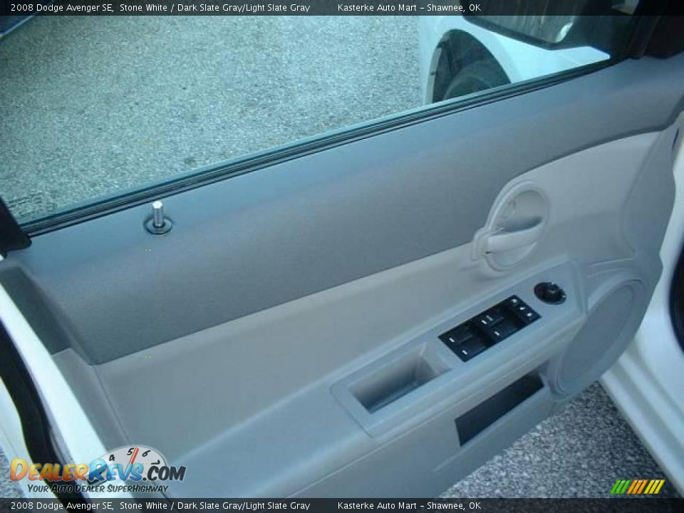 2008 Dodge Avenger SE Stone White / Dark Slate Gray/Light Slate Gray Photo #8