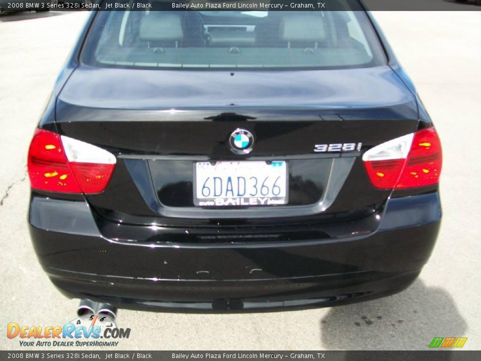 2008 BMW 3 Series 328i Sedan Jet Black / Black Photo #6