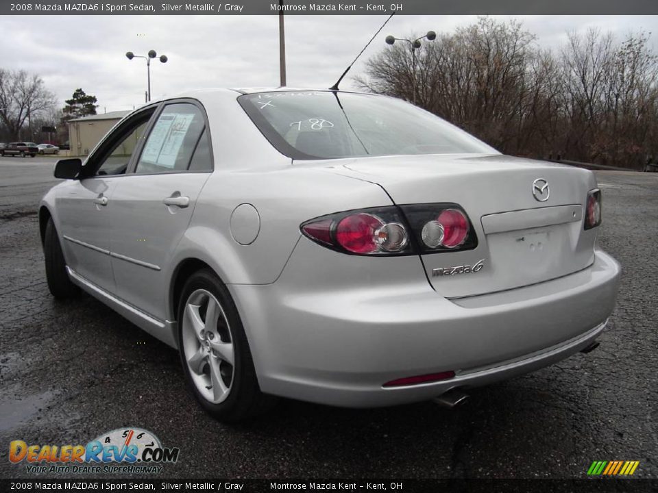 2008 Mazda MAZDA6 i Sport Sedan Silver Metallic / Gray Photo #3