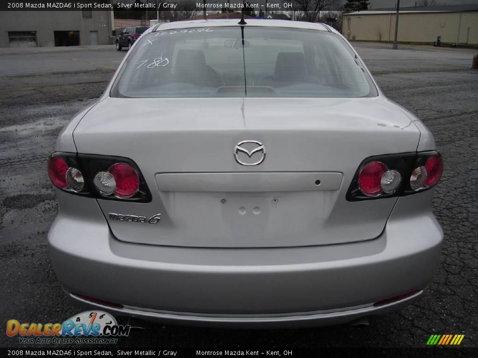 2008 Mazda MAZDA6 i Sport Sedan Silver Metallic / Gray Photo #4