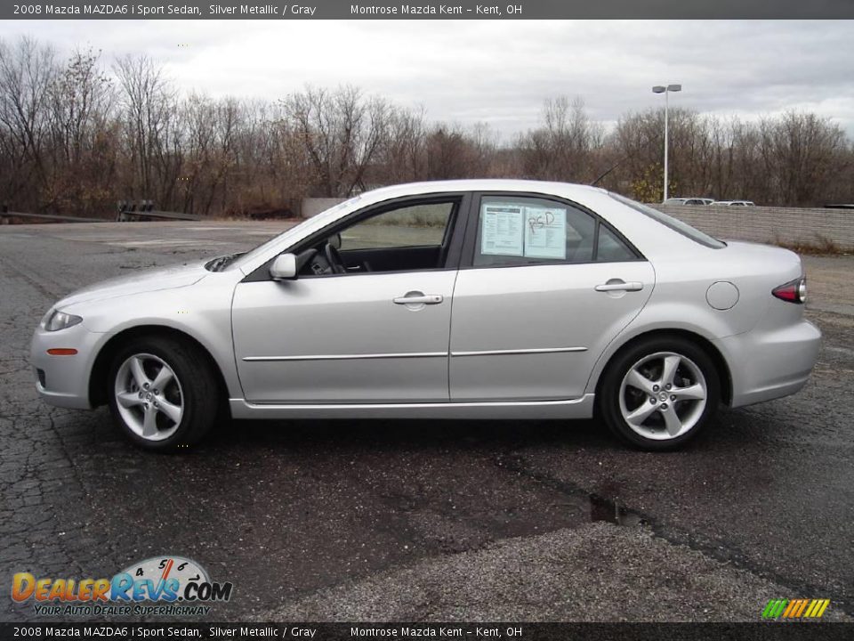 2008 Mazda MAZDA6 i Sport Sedan Silver Metallic / Gray Photo #7