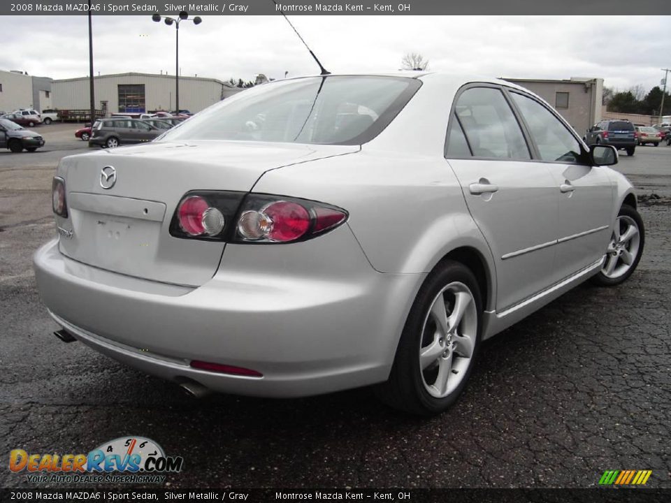 2008 Mazda MAZDA6 i Sport Sedan Silver Metallic / Gray Photo #12