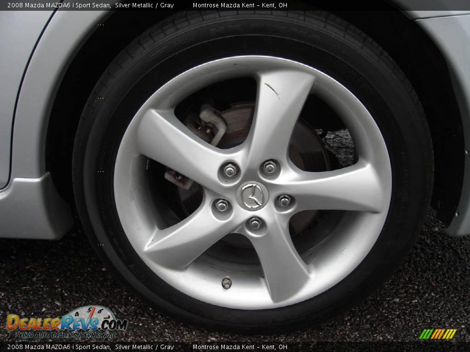 2008 Mazda MAZDA6 i Sport Sedan Silver Metallic / Gray Photo #24