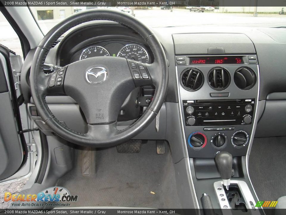 2008 Mazda MAZDA6 i Sport Sedan Silver Metallic / Gray Photo #28
