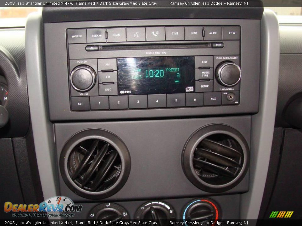 2008 Jeep Wrangler Unlimited X 4x4 Flame Red / Dark Slate Gray/Med Slate Gray Photo #12