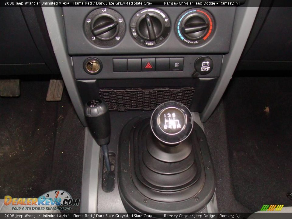 2008 Jeep Wrangler Unlimited X 4x4 Flame Red / Dark Slate Gray/Med Slate Gray Photo #13