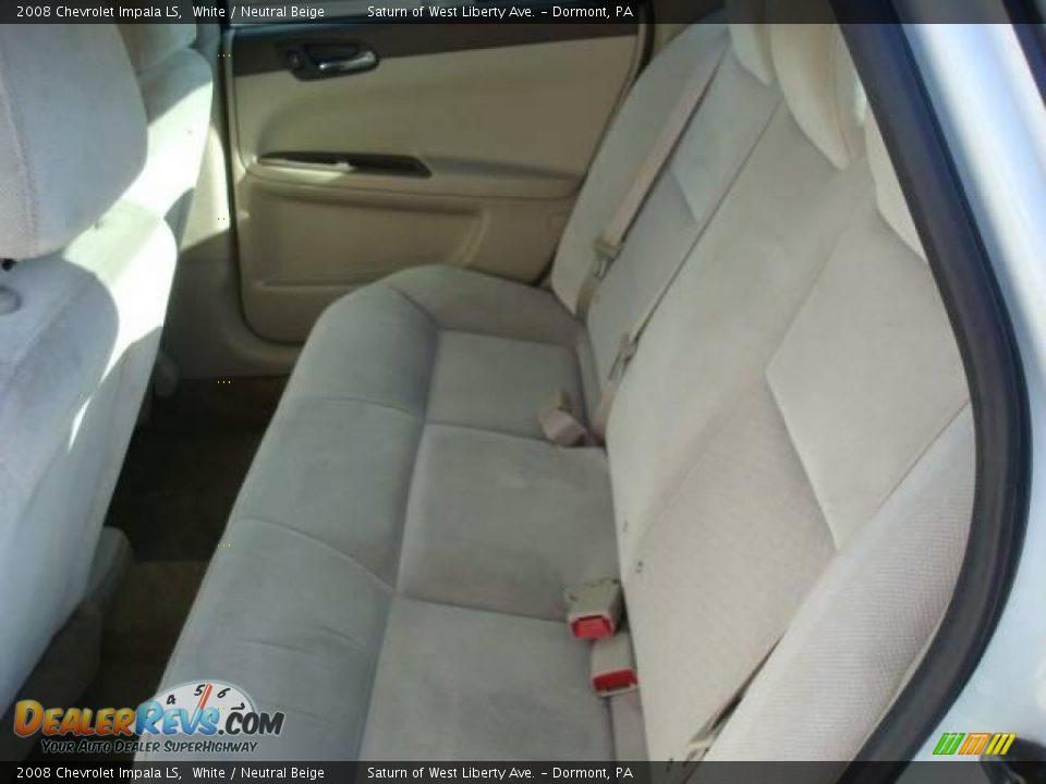 2008 Chevrolet Impala LS White / Neutral Beige Photo #9