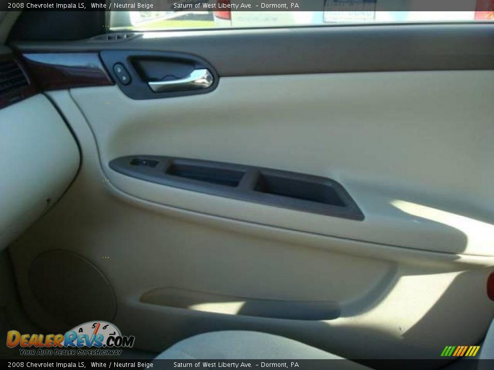 2008 Chevrolet Impala LS White / Neutral Beige Photo #12