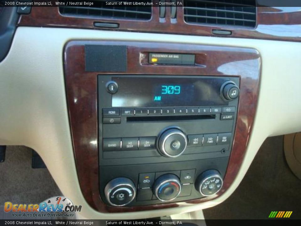 2008 Chevrolet Impala LS White / Neutral Beige Photo #13