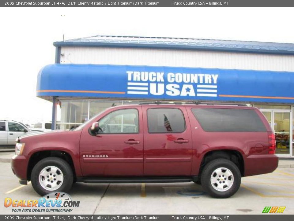 2009 Chevrolet Suburban LT 4x4 Dark Cherry Metallic / Light Titanium/Dark Titanium Photo #1