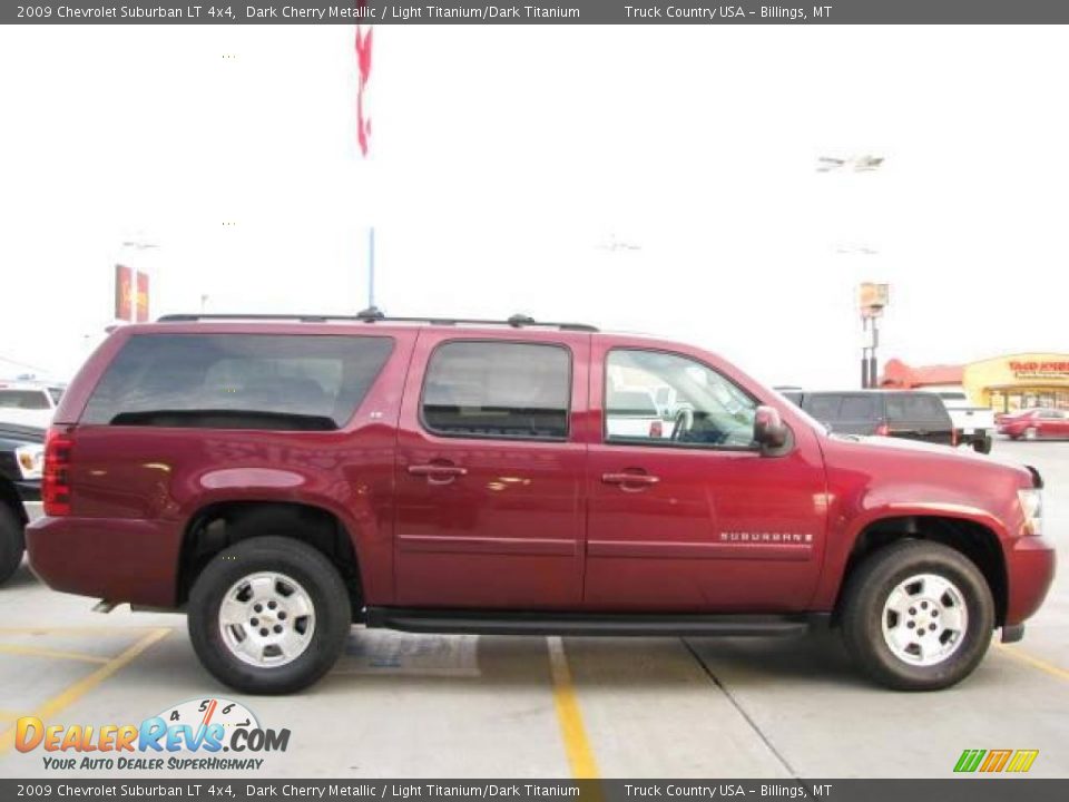 2009 Chevrolet Suburban LT 4x4 Dark Cherry Metallic / Light Titanium/Dark Titanium Photo #5