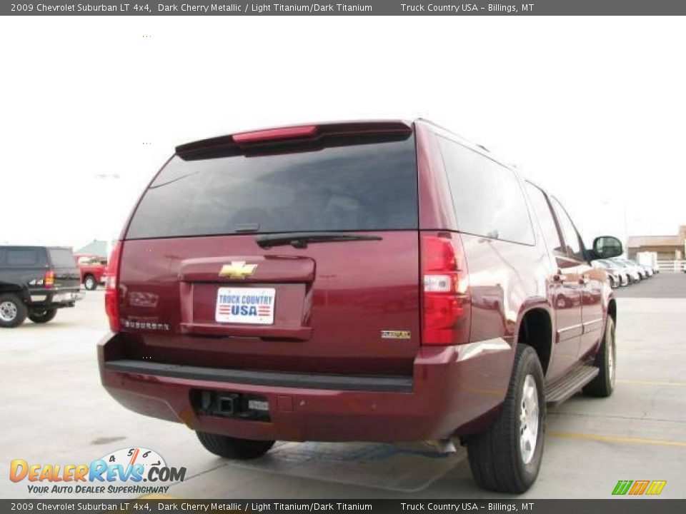 2009 Chevrolet Suburban LT 4x4 Dark Cherry Metallic / Light Titanium/Dark Titanium Photo #6