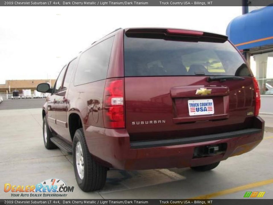 2009 Chevrolet Suburban LT 4x4 Dark Cherry Metallic / Light Titanium/Dark Titanium Photo #7
