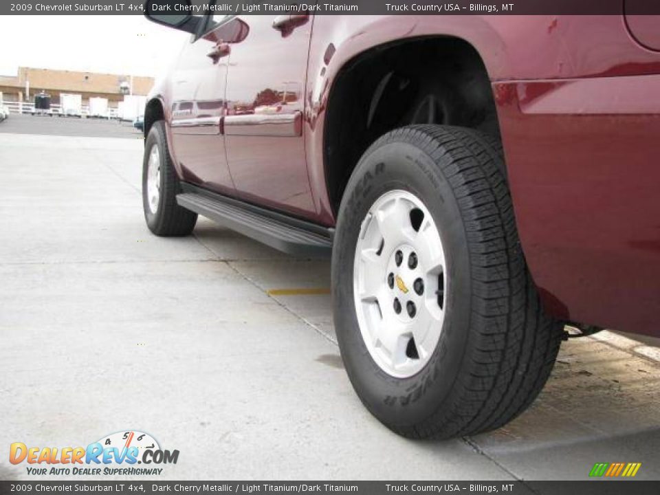 2009 Chevrolet Suburban LT 4x4 Dark Cherry Metallic / Light Titanium/Dark Titanium Photo #8