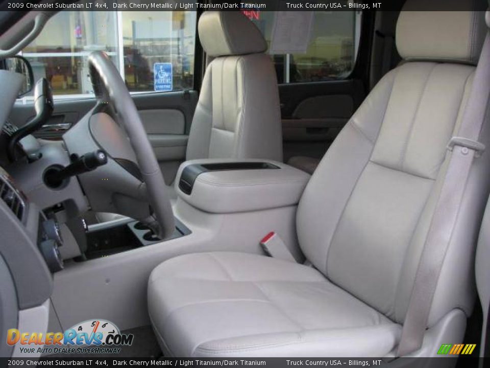 2009 Chevrolet Suburban LT 4x4 Dark Cherry Metallic / Light Titanium/Dark Titanium Photo #12