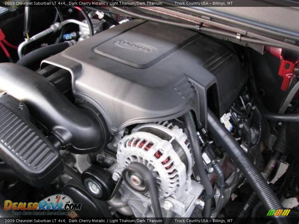 2009 Chevrolet Suburban LT 4x4 Dark Cherry Metallic / Light Titanium/Dark Titanium Photo #16