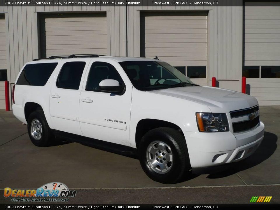 2009 Chevrolet Suburban LT 4x4 Summit White / Light Titanium/Dark Titanium Photo #1